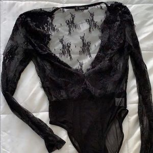 Lace body suit